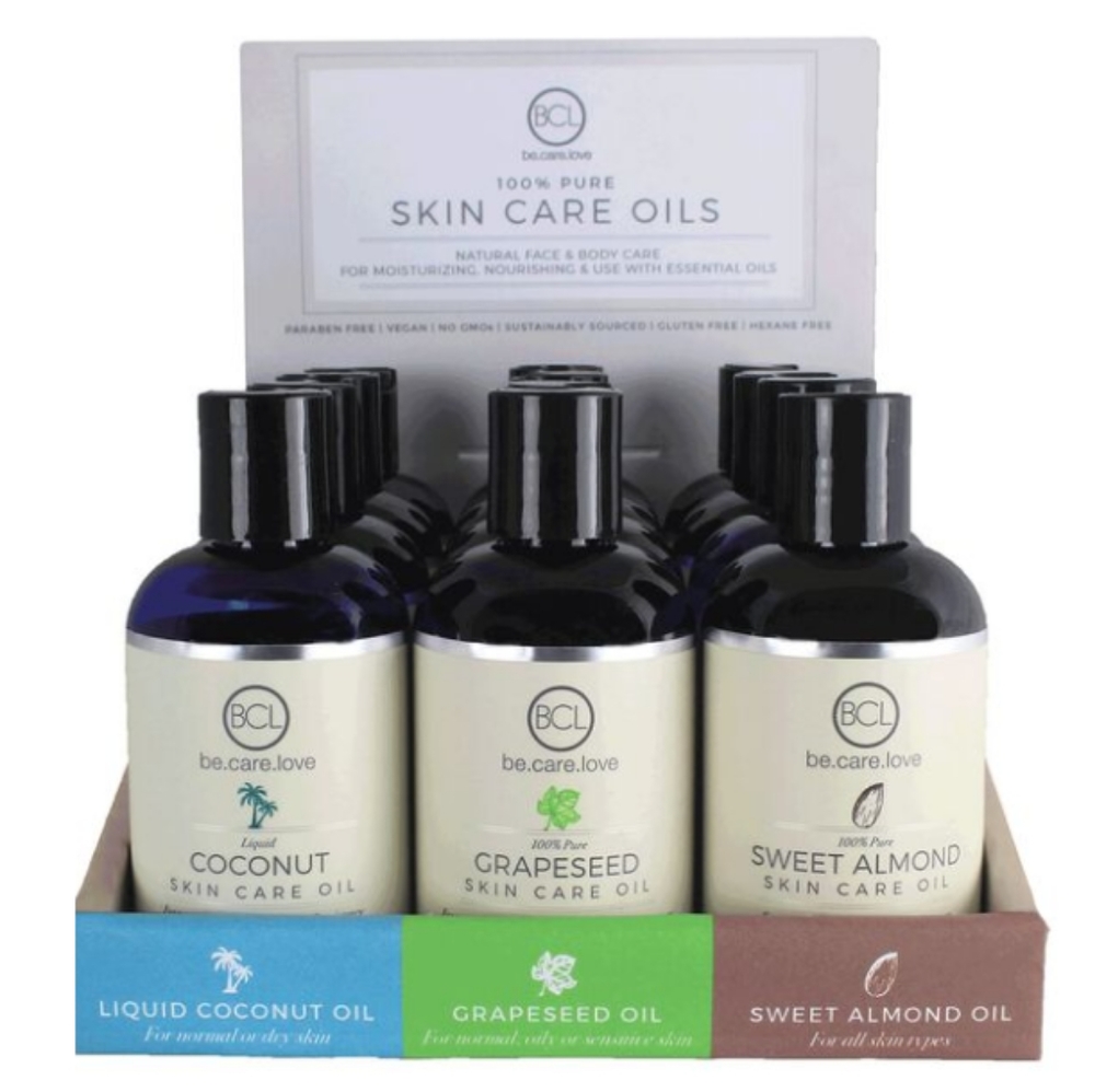 BCL, Be Care Love, 100% Skin Care Oil, 4 fl oz coconut,sweet almond, grapeseed,